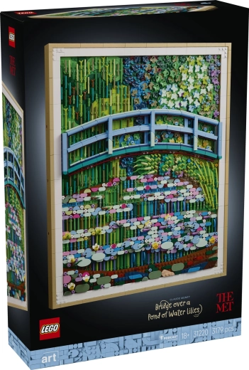 LEGO Art Κλοντ Μονέ Γέφυρα πάνω από τη λίμνη με νούφαρα