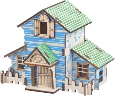 Woodcraft ξύλινο 3D παζλ Δασική καλύβα