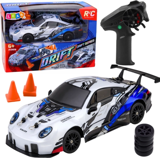 RC αυτοκίνητο drift 1:24, 2.4 GHz, 4WD, LED – μπλε