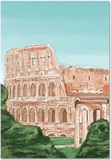 Norimpex Ζωγραφική με αριθμούς Ρώμη Κολοσσαίο 40 × 50 cm