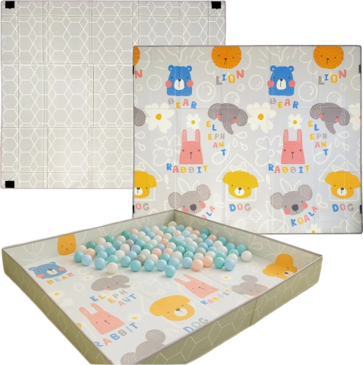 3v1: χαλάκι, παρκοκρέβατο και πισίνα με μπαλάκια