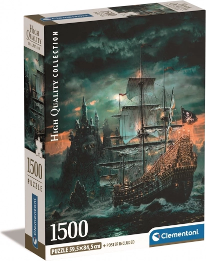 Παζλ 1500 τεμαχίων compact – πειρατικό πλοίο