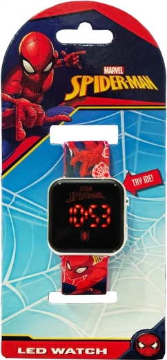 Παιδικό ρολόι LED με ημερολόγιο Spider-Man