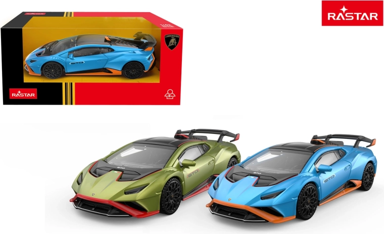 Μοντέλο αυτοκινήτου Rastar Lamborghini Huracan STO 1:43 μπλε - 1 τεμάχιο
