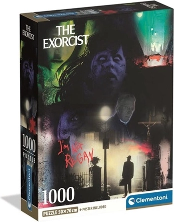Clementoni παζλ Exorcist – κολάζ ταινίας τρόμου 1000 κομματιών (compact)