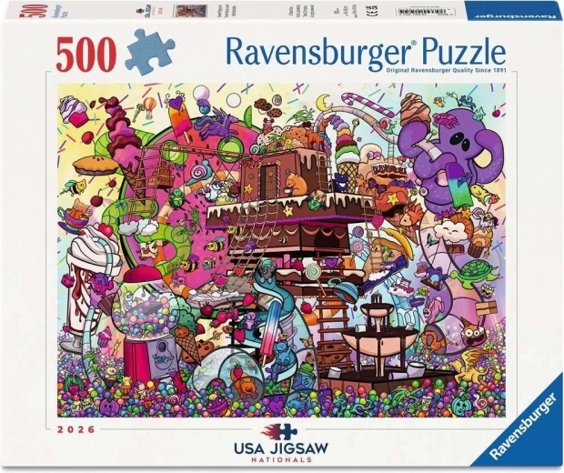 Ravensburger Puzzle USA Jigsaw Nationals: Γλυκό Παιχνιδότοπος (500 κομμάτια)