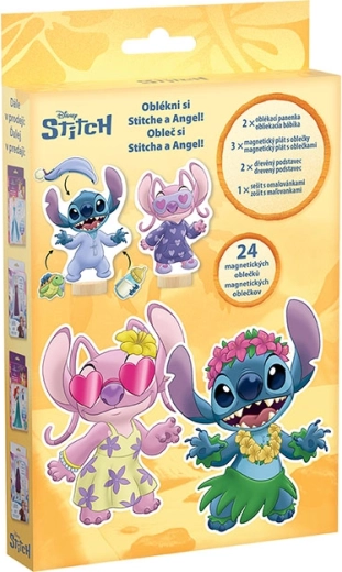 Μαγνητικό ντύσιμο με βιβλίο ζωγραφικής Lilo & Stitch