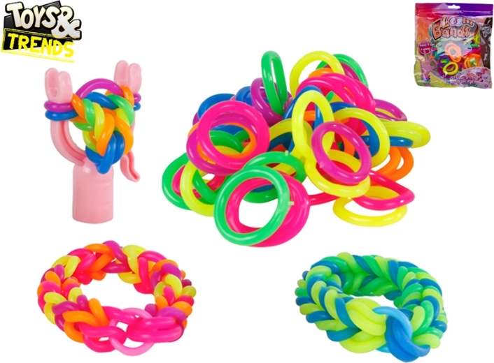 Σετ για πλέξιμο mega λαστιχένιων βραχιολιών TOYS&TRENDS (72 τεμ.)