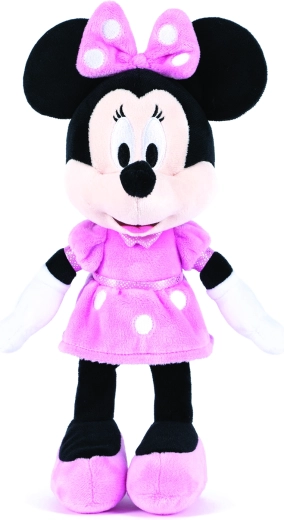 Λούτρινο παιχνίδι Minnie με ροζ φόρεμα, 30 εκ.