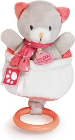 Λούτρινο μουσικό γατάκι DOUDOU 20 cm