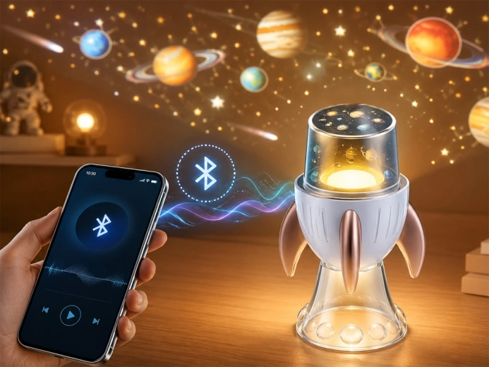 3 σε 1: προβολέας, νυχτερινό φωτάκι και ηχείο Bluetooth