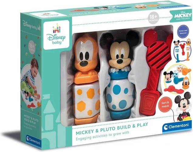 Disney Baby Mickey & Pluto Χτίσε και Παίξε – σετ κατασκευής και βιδώματος για τους μικρότερους