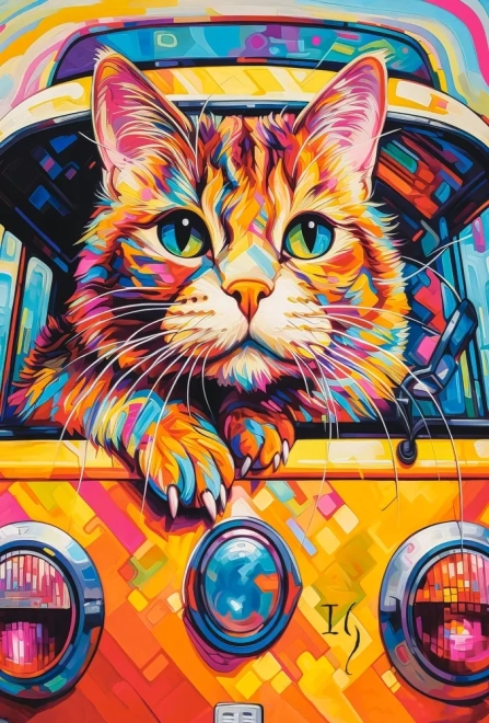 Παζλ 100 κομματιών Cat Bus Travel – CASTORLAND