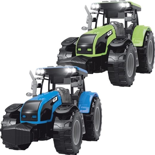 FARM SERVICE τρακτέρ με ήχους και φώτα πράσινο‑γκρι 1:32