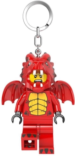 LEGO Minifigures Κόκκινος Δράκος – φωτιζόμενο μπρελόκ για κλειδιά με φως LED