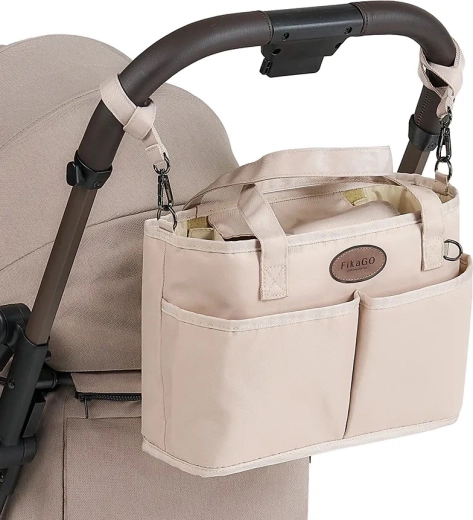 Εύχρηστος οργανωτής απευθείας στη χειρολαβή του καροτσιού