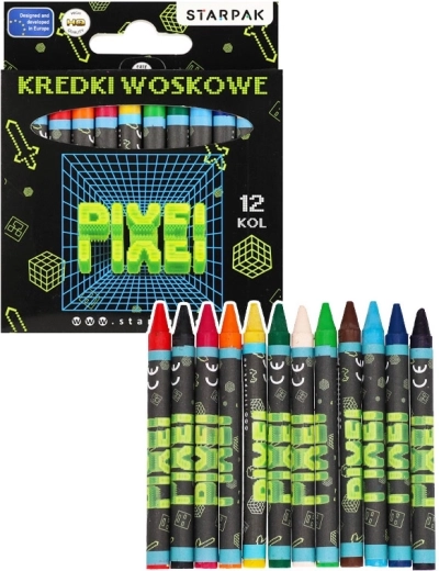 Κηρομπογιές Pixel – σετ 12 χρωμάτων