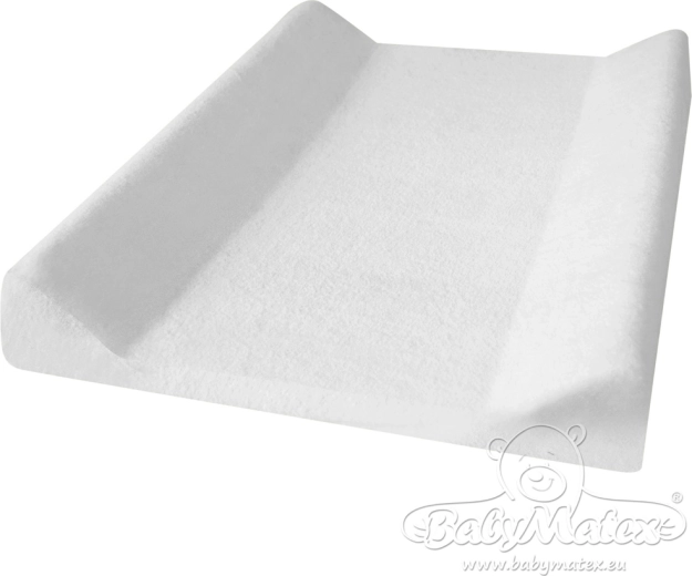 BabyMatex premium κάλυμμα από πετσετέ ύφασμα για αλλαξιέρα 50 × 70/80 cm, λευκό