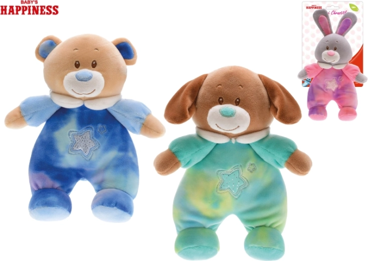 Λούτρινο ζωάκι Baby Happiness με κουδουνίστρα 21 cm