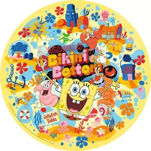 Στρογγυλό παζλ Ravensburger SpongeBob SquarePants 500 κομμάτια