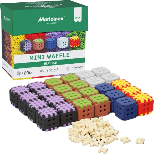 Κατασκευαστικό σετ mini waffle blocks 206 τεμ. MARIOINEX