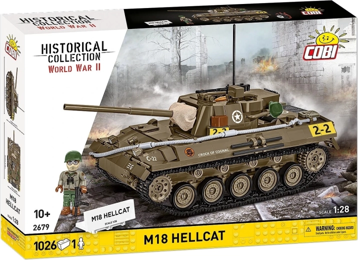 Cobi M18 Hellcat κατασκευαστικό σετ άρματος 1:28 (1026 κομμάτια)