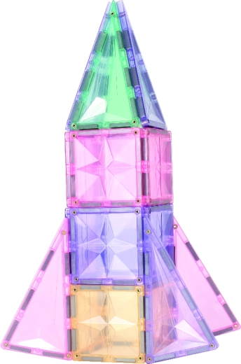 Cleverclixx μαγνητικό σετ κατασκευών Petite Pastel Pack (36 τεμ.)