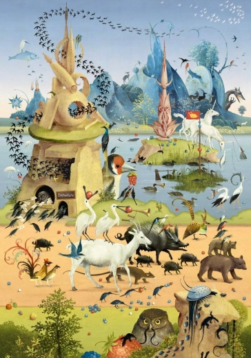 Παζλ HEYE Στην εκδρομή – Hieronymus Bosch, 500 κομμάτια