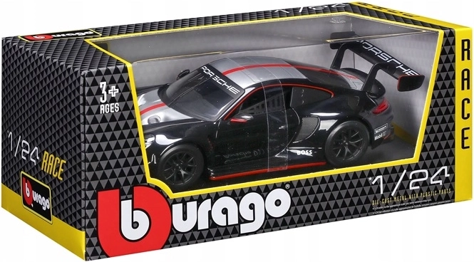 Bburago Porsche 911 GT3 racing launch 1:24 μαύρο