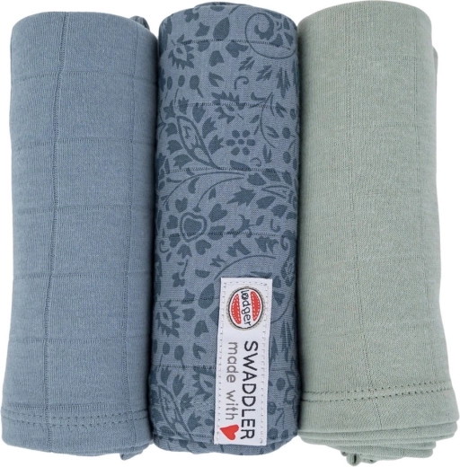 Lodger swaddler Flower tribe ocean – σετ 3 τεμαχίων 70 × 70 cm