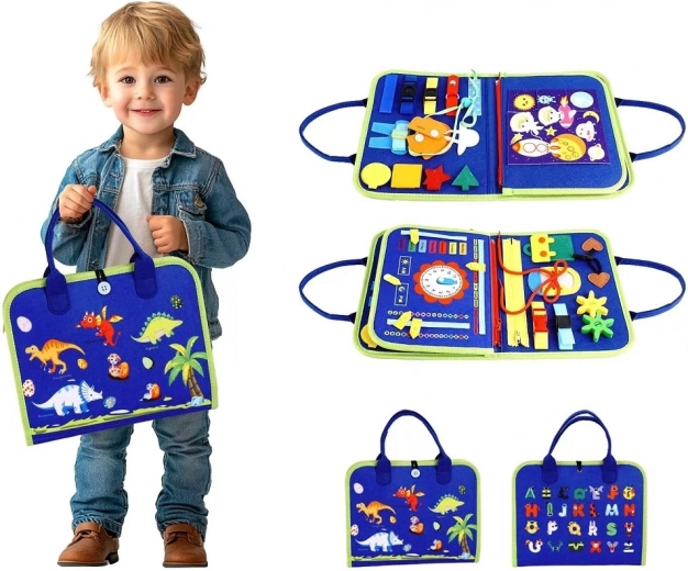 Αισθητηριακό busy βιβλίο Δεινόσαυροι 4 – 2Kids Toys