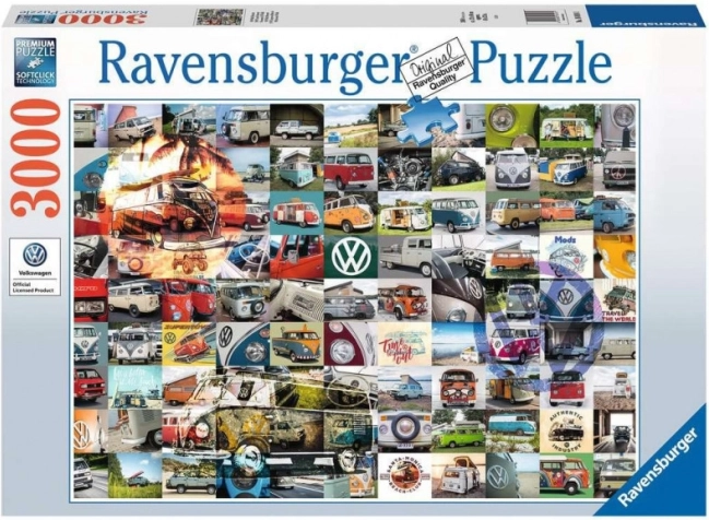 Παζλ Ravensburger 3000 κομμάτια – 99 στιγμές VW Campervan