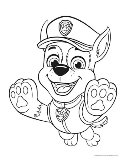 Σελίδες ζωγραφικής με ήρωες της Paw Patrol