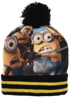 Μαύρος βελούδινος σκούφος Minions
