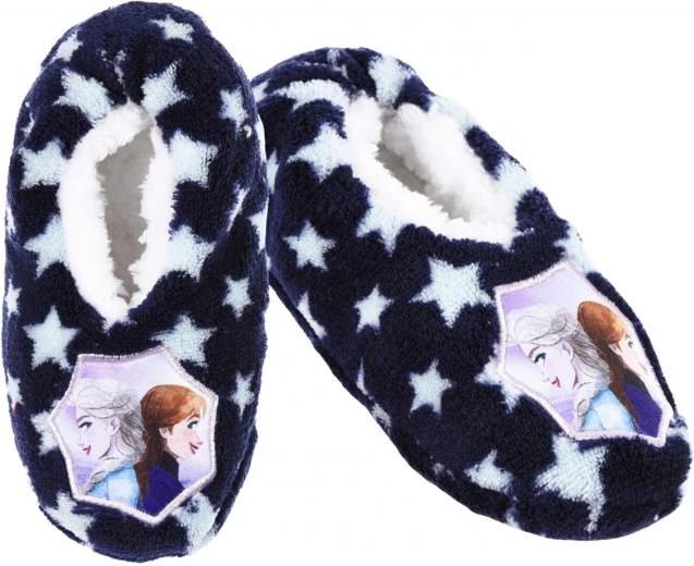 Παιδικές παντόφλες Disney Frozen σκούρο μπλε