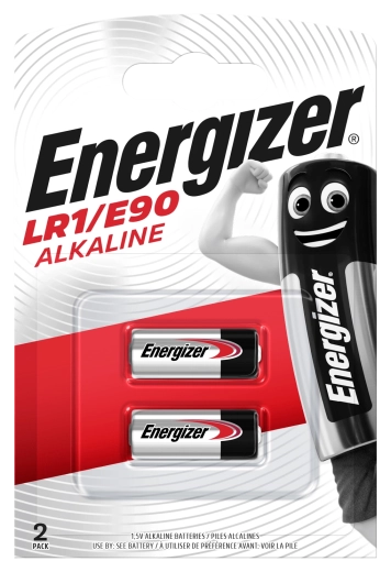 Αλκαλικές μπαταρίες Energizer LR1/E90, συσκευασία 2 τεμ.