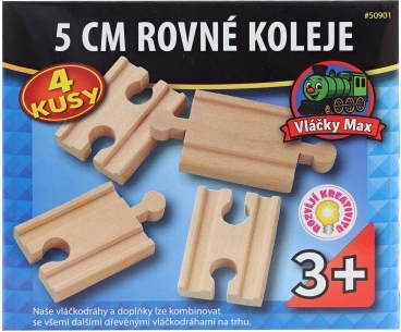 Vláčky Max ίσιες ράγες σύνδεσης 5 cm - 4 τεμ.