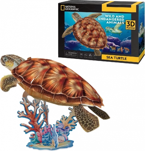 Παζλ 3D NATIONAL GEOGRAPHIC θαλάσσια χελώνα – 31 κομμάτια