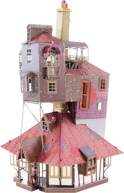 3D μεταλλικό παζλ METAL EARTH Harry Potter: Η Φωλιά (The Burrow) – έγχρωμο μοντέλο