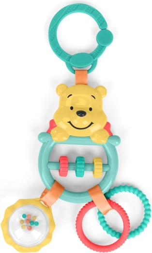 Bright Starts κουδουνίστρα και μασητικό σε κρίκο C Winnie the Pooh Busy Bear