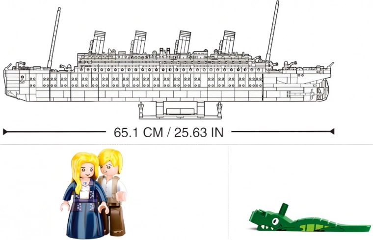 Εντυπωσιακό μήκος 65 cm και λεπτομερής επεξεργασία