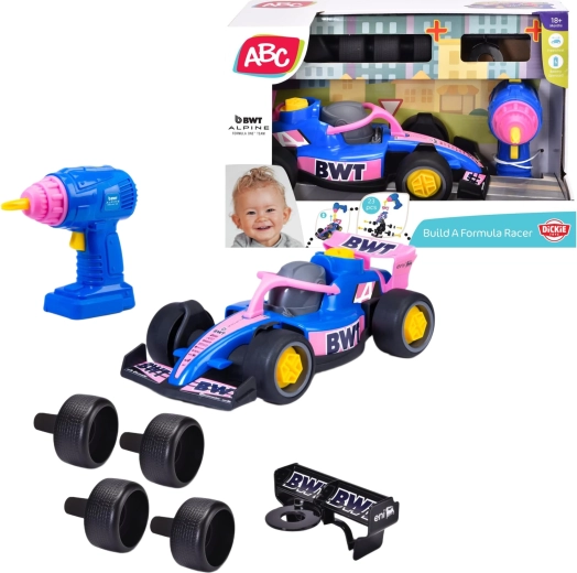 Dickie Toys ABC Build A αγωνιστικό αυτοκίνητο BWT Alpine με ηλεκτρικό κατσαβίδι
