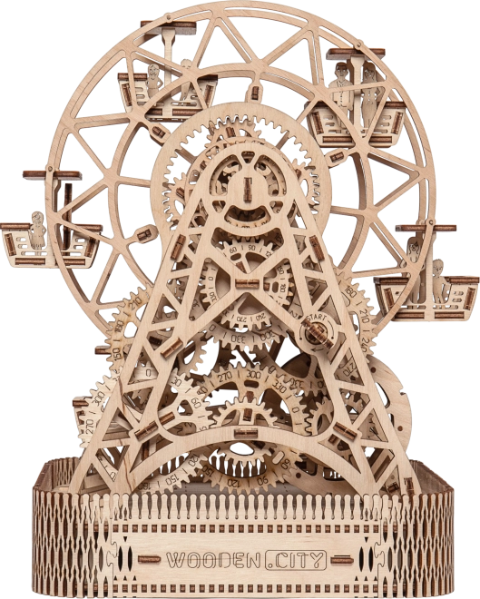 Ξύλινο μοντέλο ρόδας λούνα παρκ WOODEN CITY