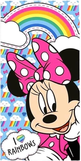 Παιδική βαμβακερή πετσέτα μπάνιου Disney Minnie Mouse 70 × 140 cm - 1 τεμάχιο