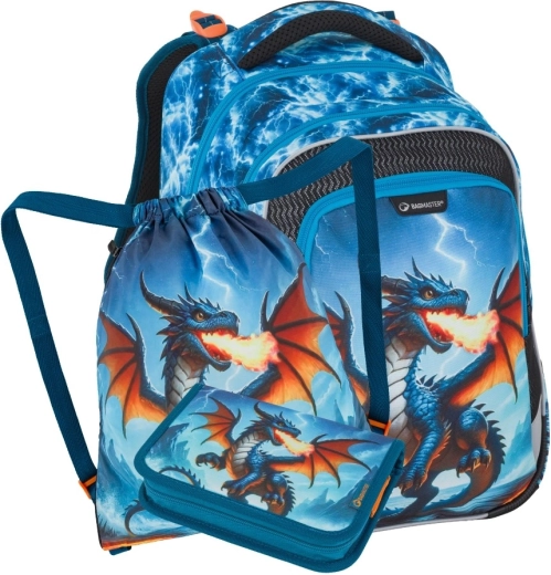 Bagmaster lumi 26 d σχολικό σετ για πρωτάκια με δράκο