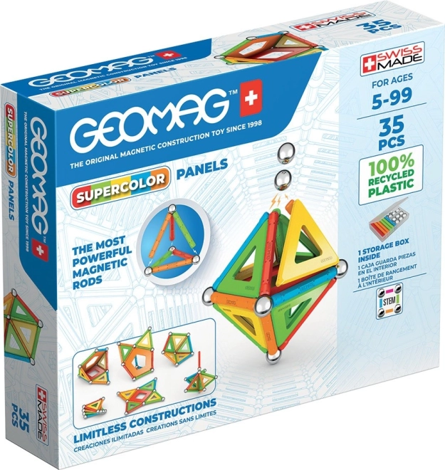 GEOMAG Supercolor πάνελ από ανακυκλωμένο πλαστικό – 35 τεμάχια