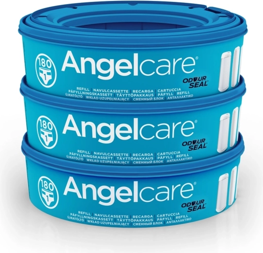 Angelcare ανταλλακτικές κασέτες για κάδο απορριμμάτων πάνας 3 τεμ.