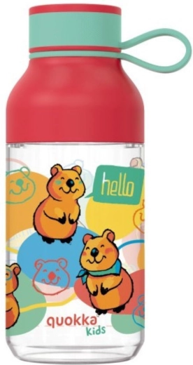 Παιδικό μπουκάλι από Tritan Quokka Kids Ice Happy Quokka με λουράκι 430 ml