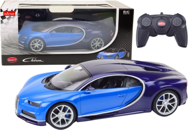 Bugatti Chiron τηλεκατευθυνόμενο μοντέλο αυτοκινήτου κλίμακας 1:14 μπλε