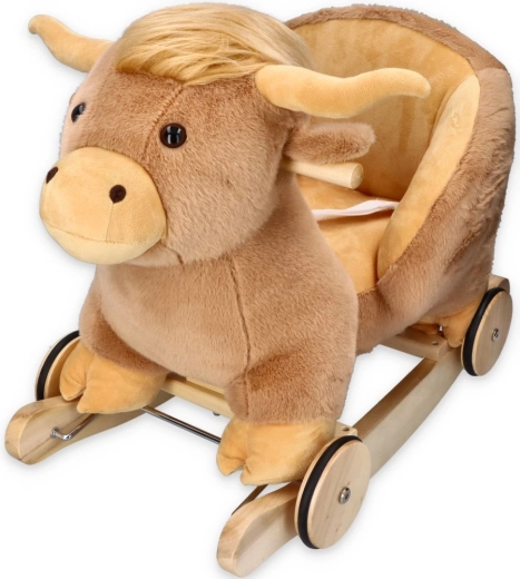 Adam Toys κουνιστή αγελαδίτσα με ροδάκια και καθισματάκι